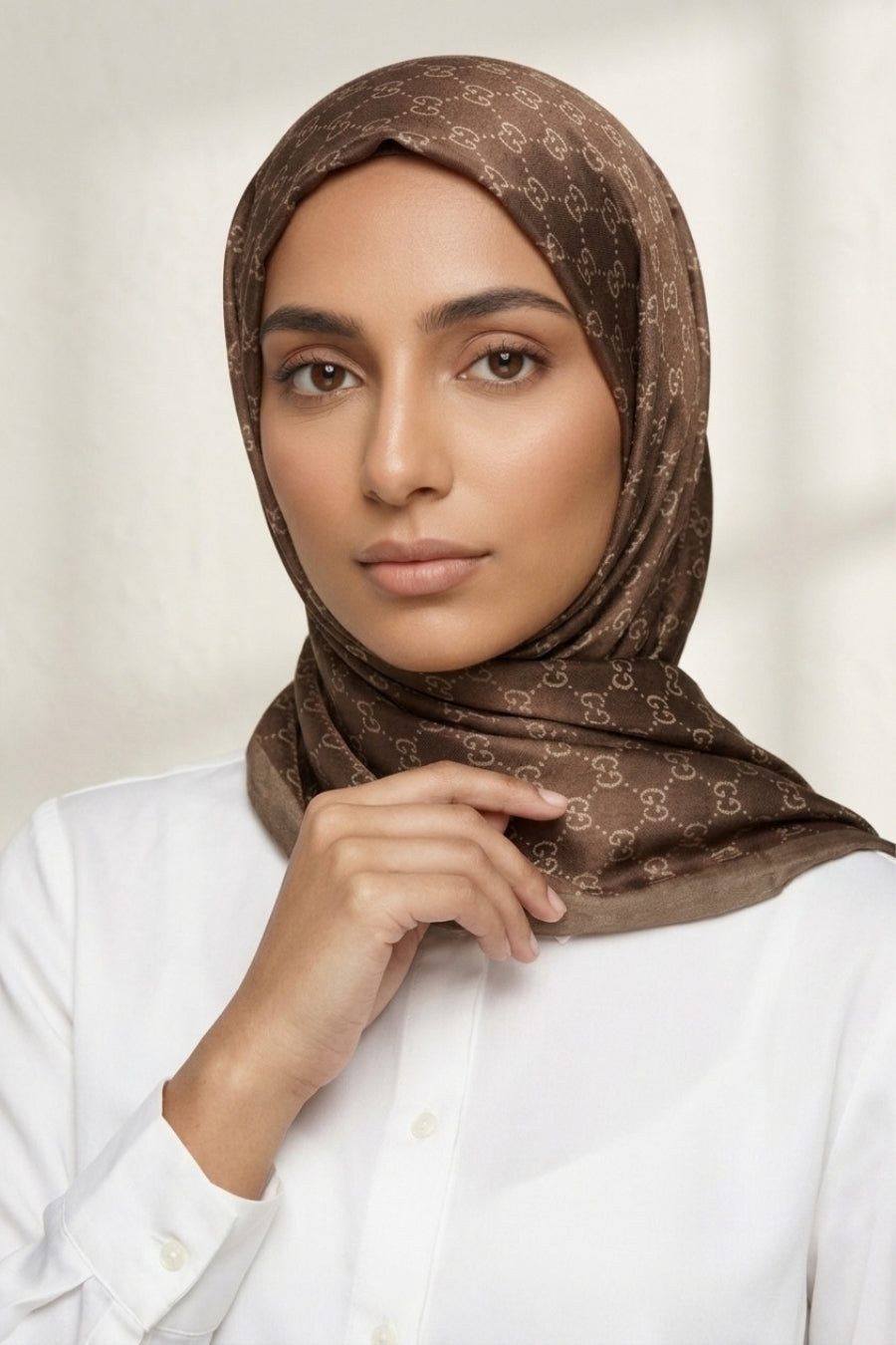 GC Cashmere Hijab -  Coffee