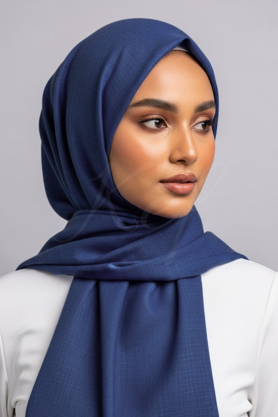 Turkish Lawn Hijab - Cornflower Blue