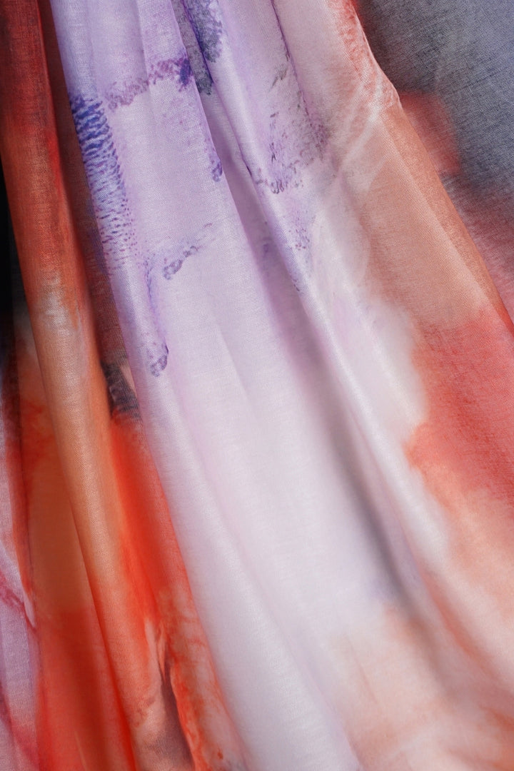 Printed Viscose Modal Hijab - Cosmic Dusk