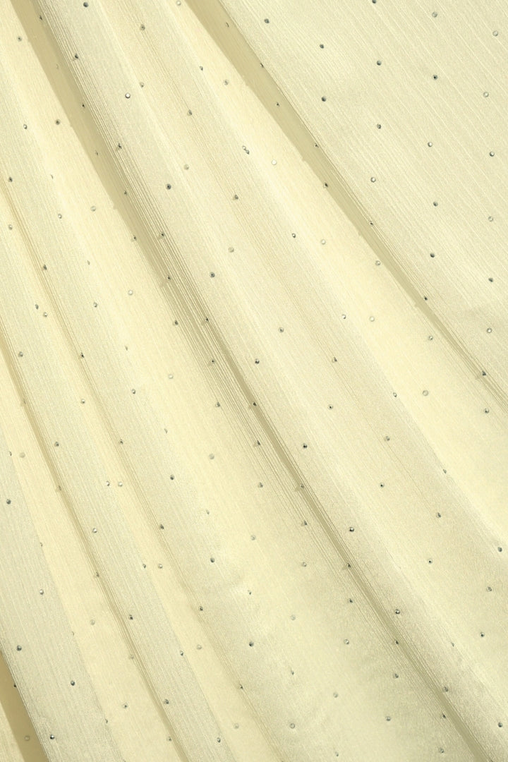 Dotted Matte Chiffon Hijab - Cream