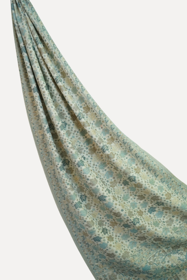 Printed Cashmere Classic Hijab - Cream Whirl