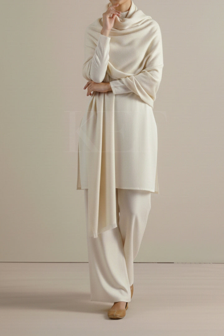 Winter Shawl - Cream