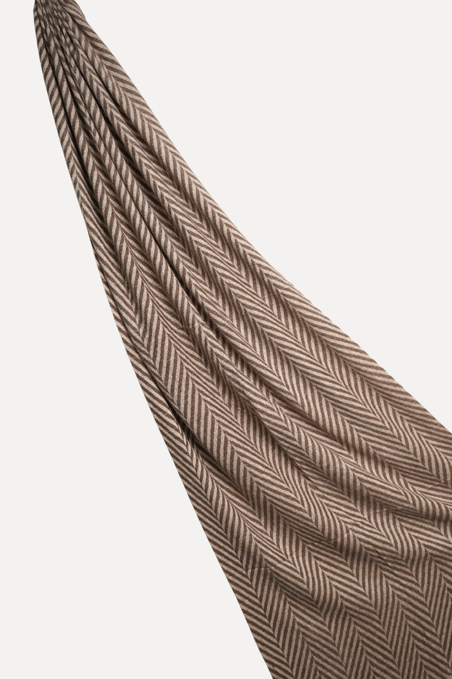 Patterned Cashmere - Creamy Brown