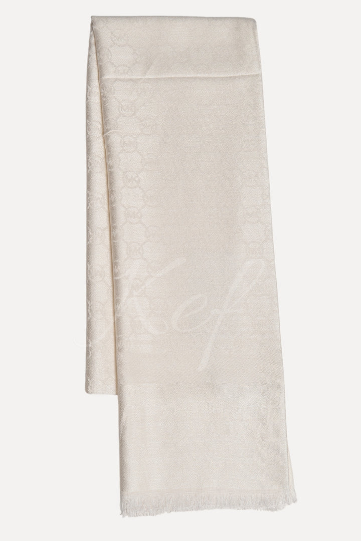 MK Cashmere Hijab -  Creamy Whiite