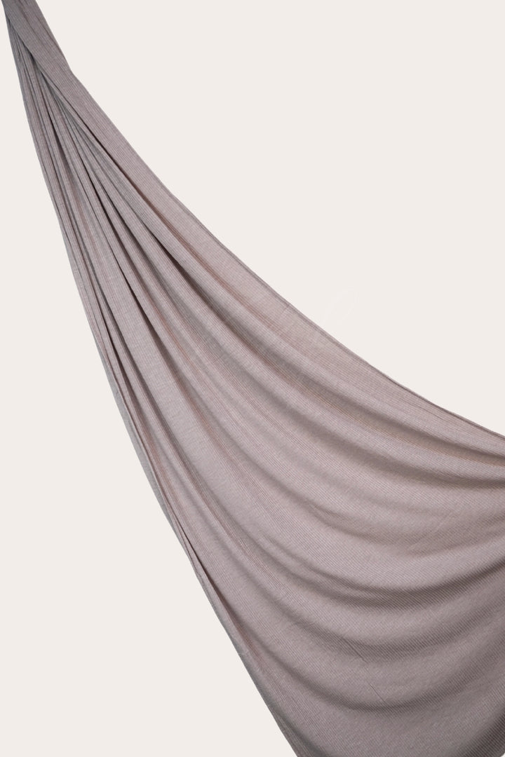 Ribbed Jersey Hijab - Crepe
