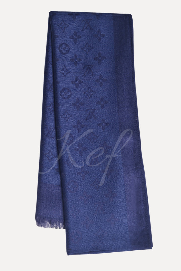 LV Cashmere Hijab -  Dark Blue