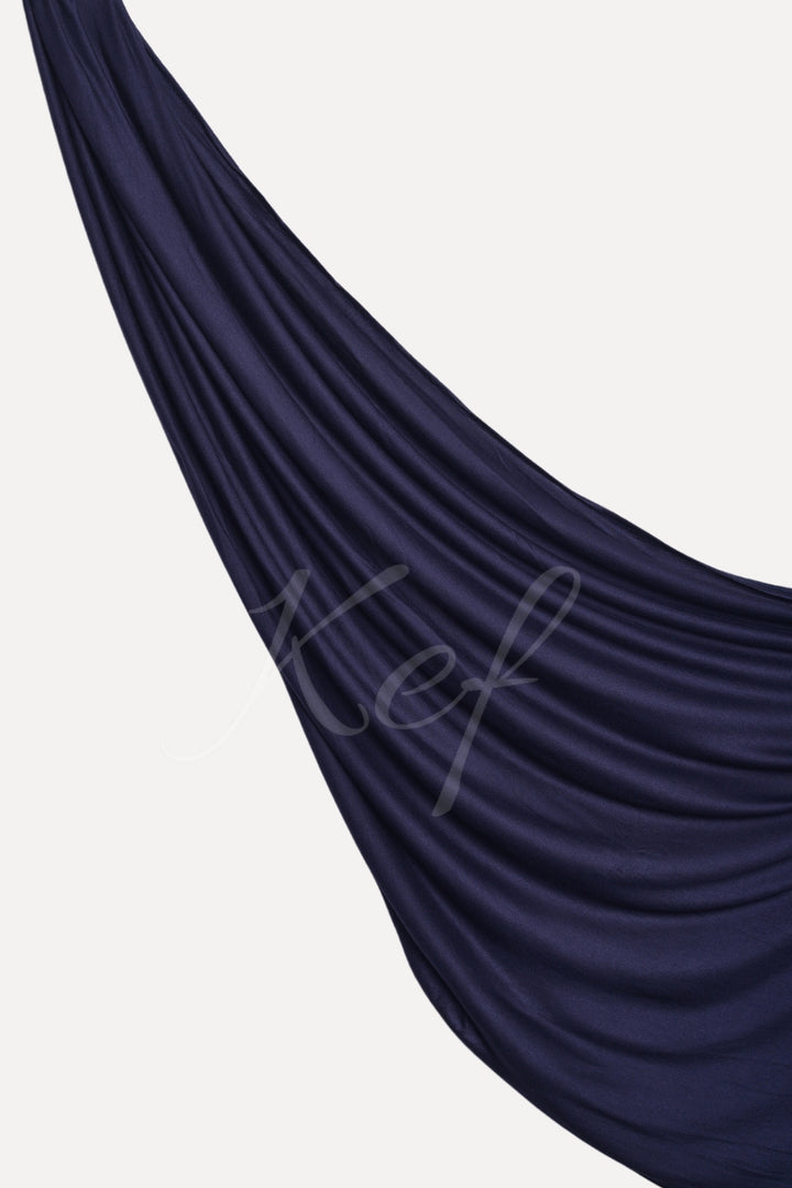 Plain Jersey Hijab - Dark Blue