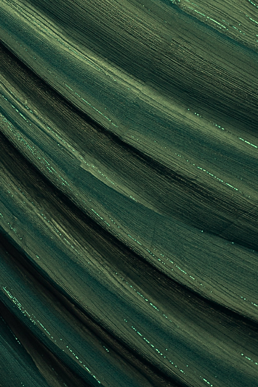 Metallic Chiffon - Dark Green