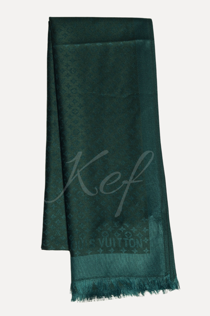 Star LV Cashmere Hijab -  Dark Green