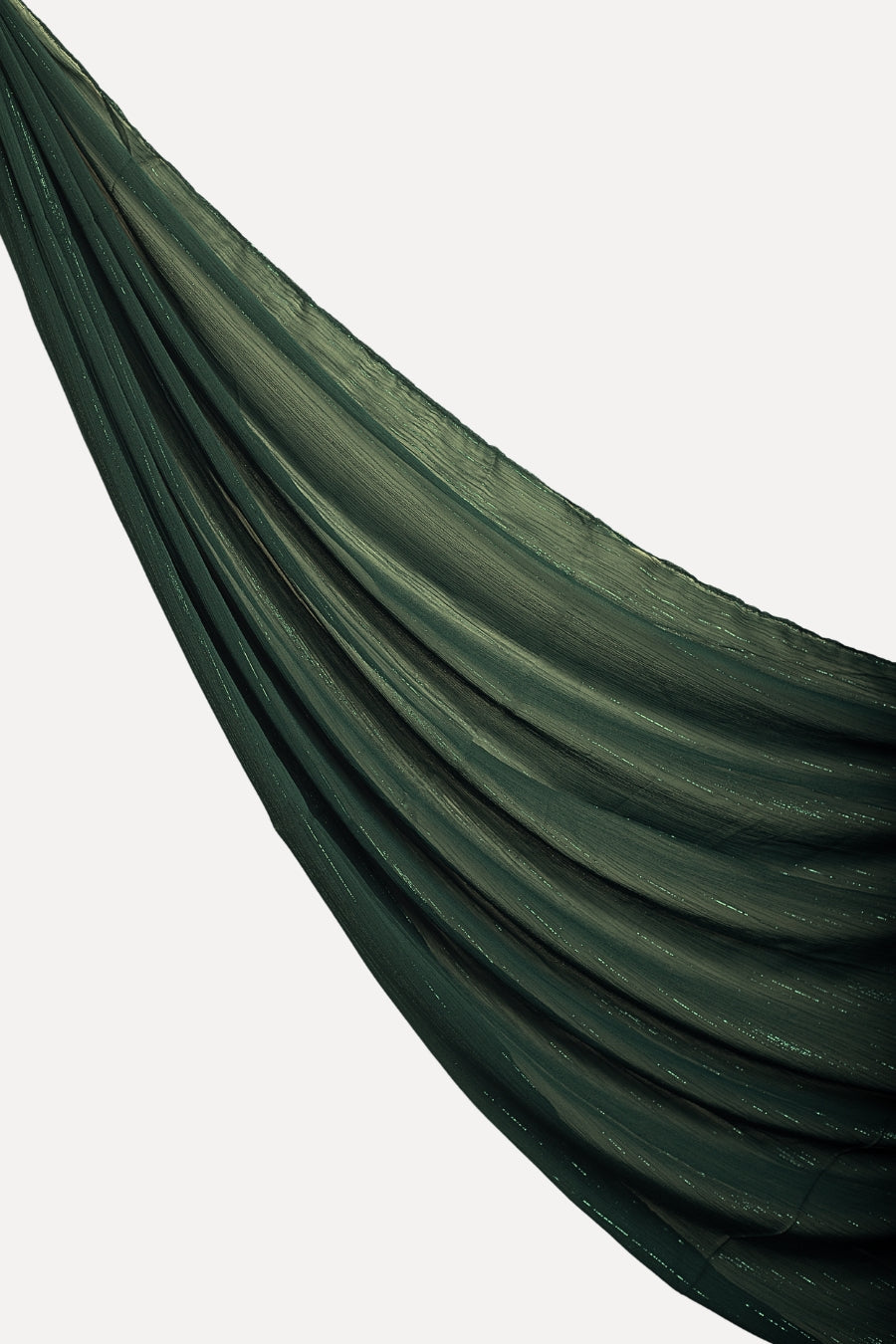 Metallic Chiffon - Dark Green