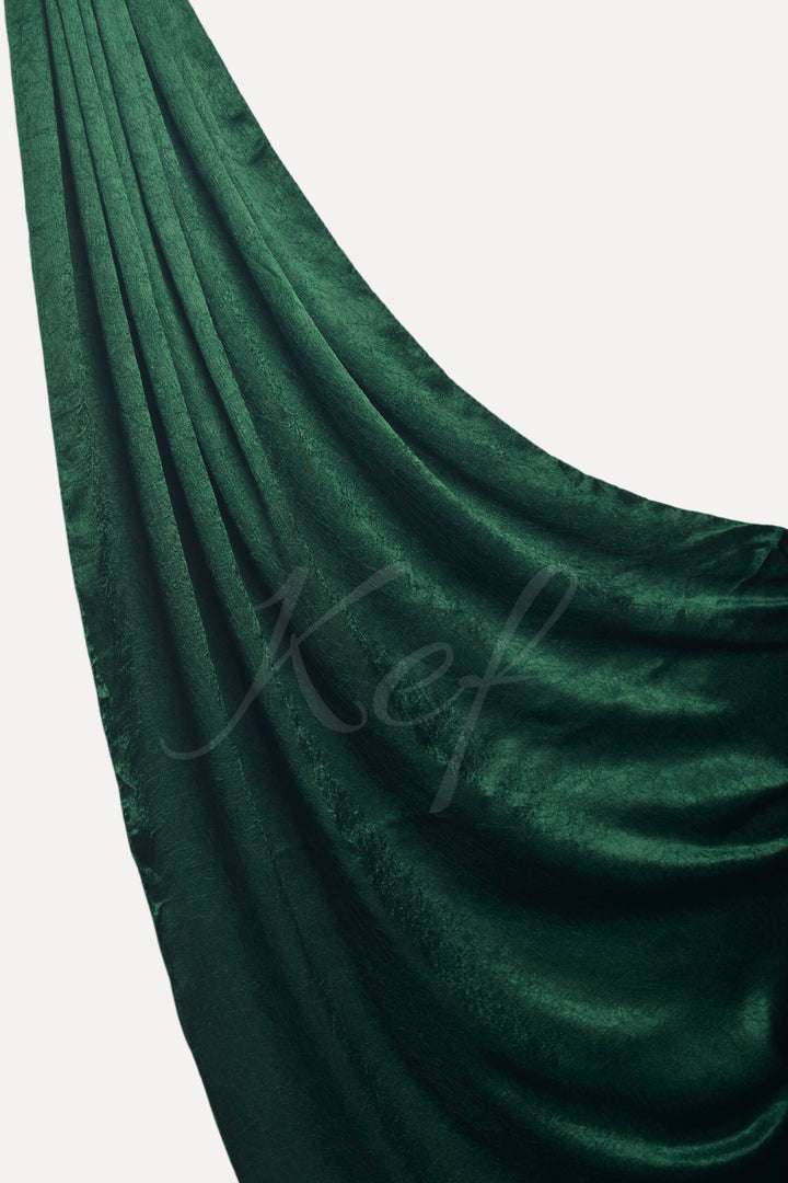 Crepe Textured Chiffon - Dark Green