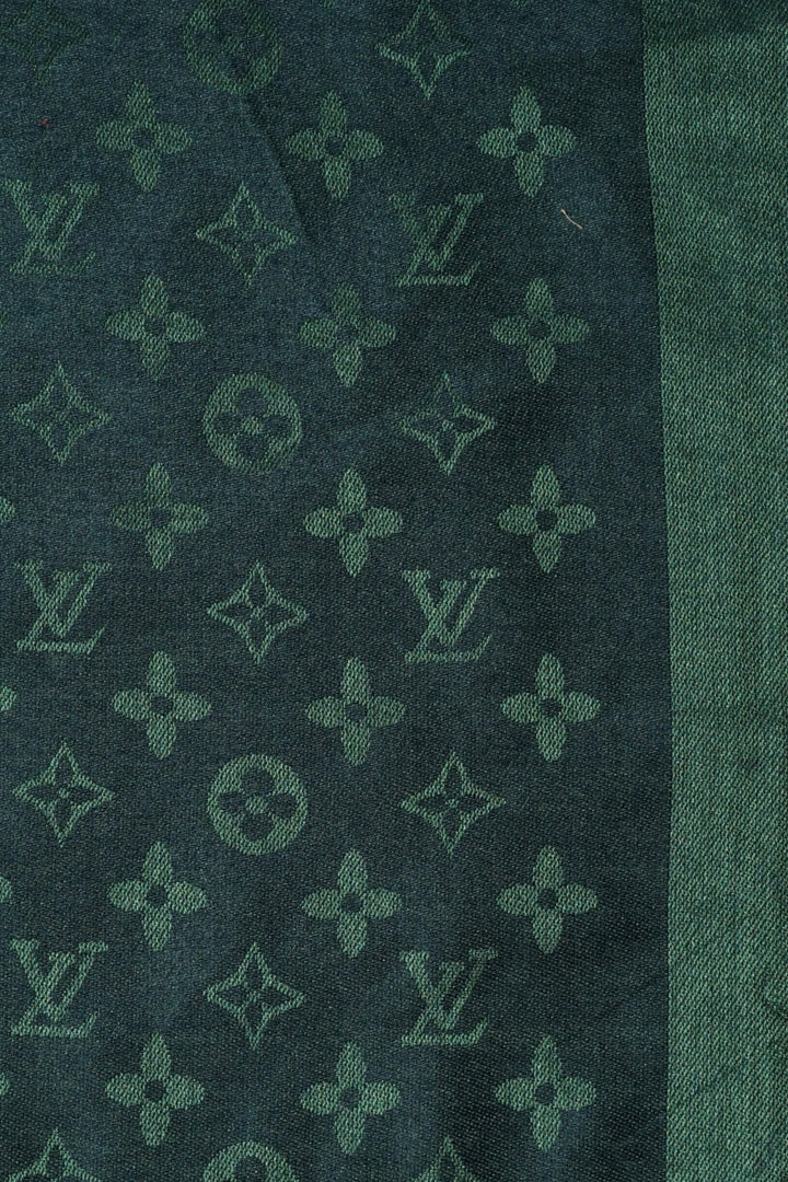 LV Cashmere Hijab -  Dark Green