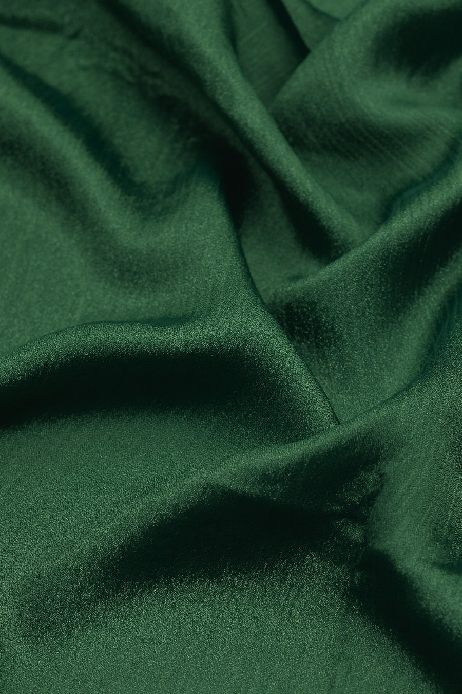 Crinkle Chiffon Hijab - Dark Green (Shimmer)
