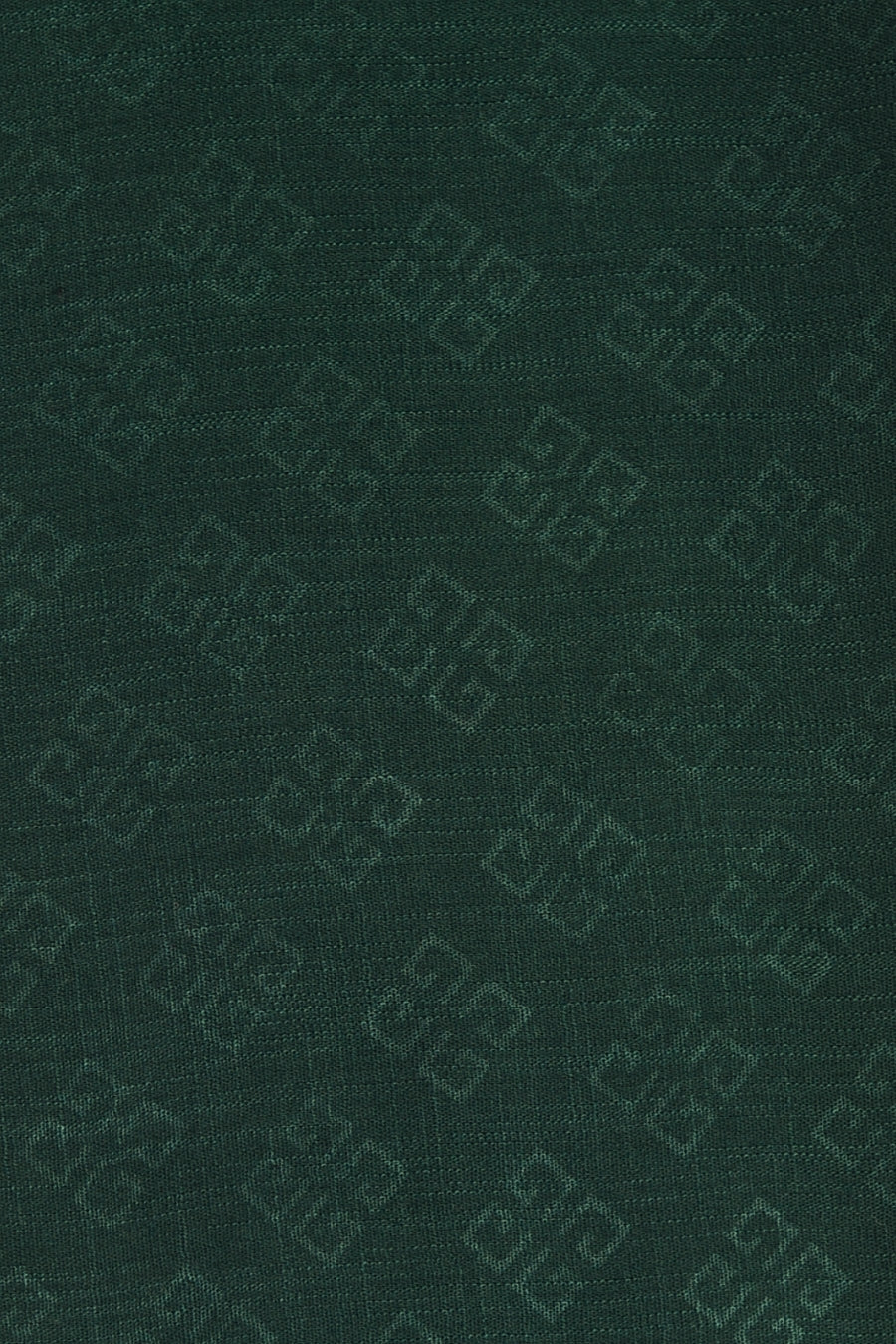 Monogram Turkish Lawn Hijab - Dark Green