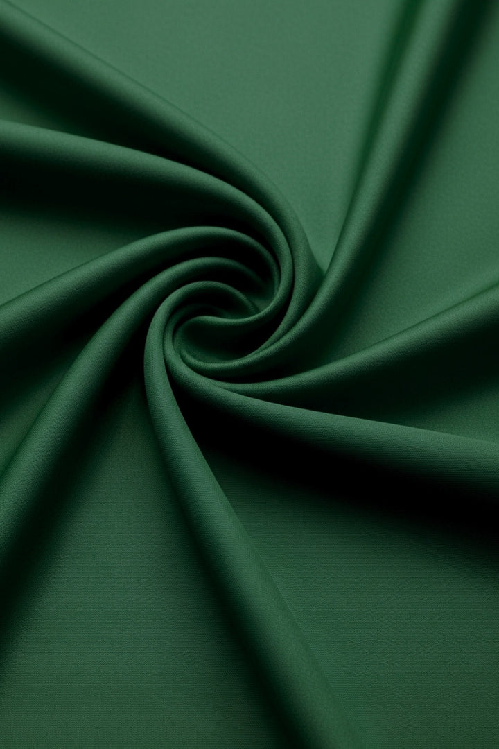 Plain Silk Hijab - Dark Green