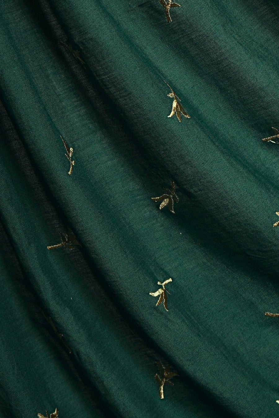 Grace Embroidery Lawn Hijab - Dark Green