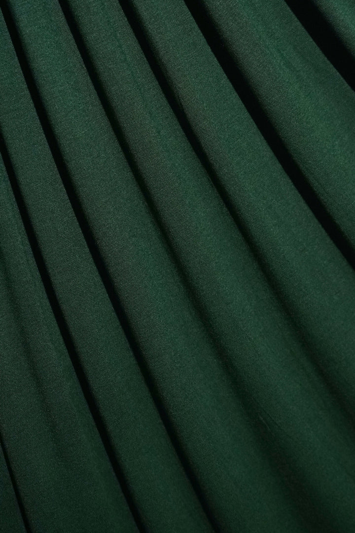 Plain Jersey Hijab - Dark Green