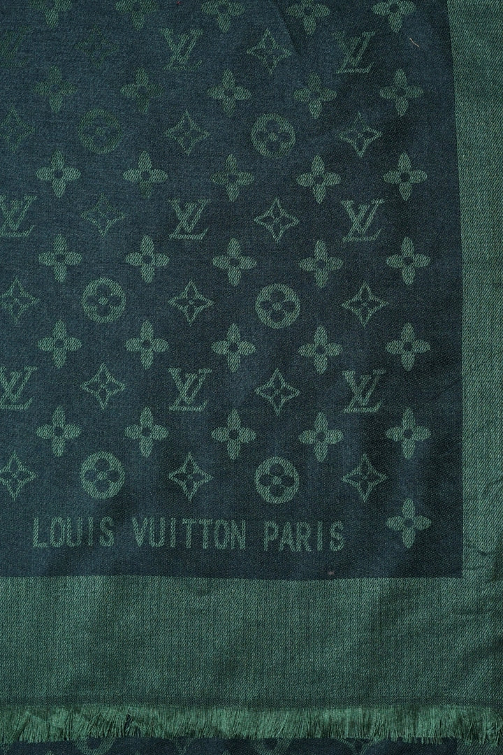 LV Cashmere Hijab -  Dark Green