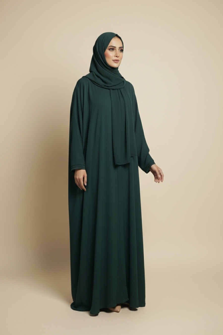 Dark Green Classic Abaya