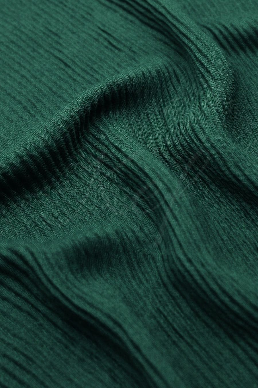 Crinkle Lawn Hijab - Dark Green