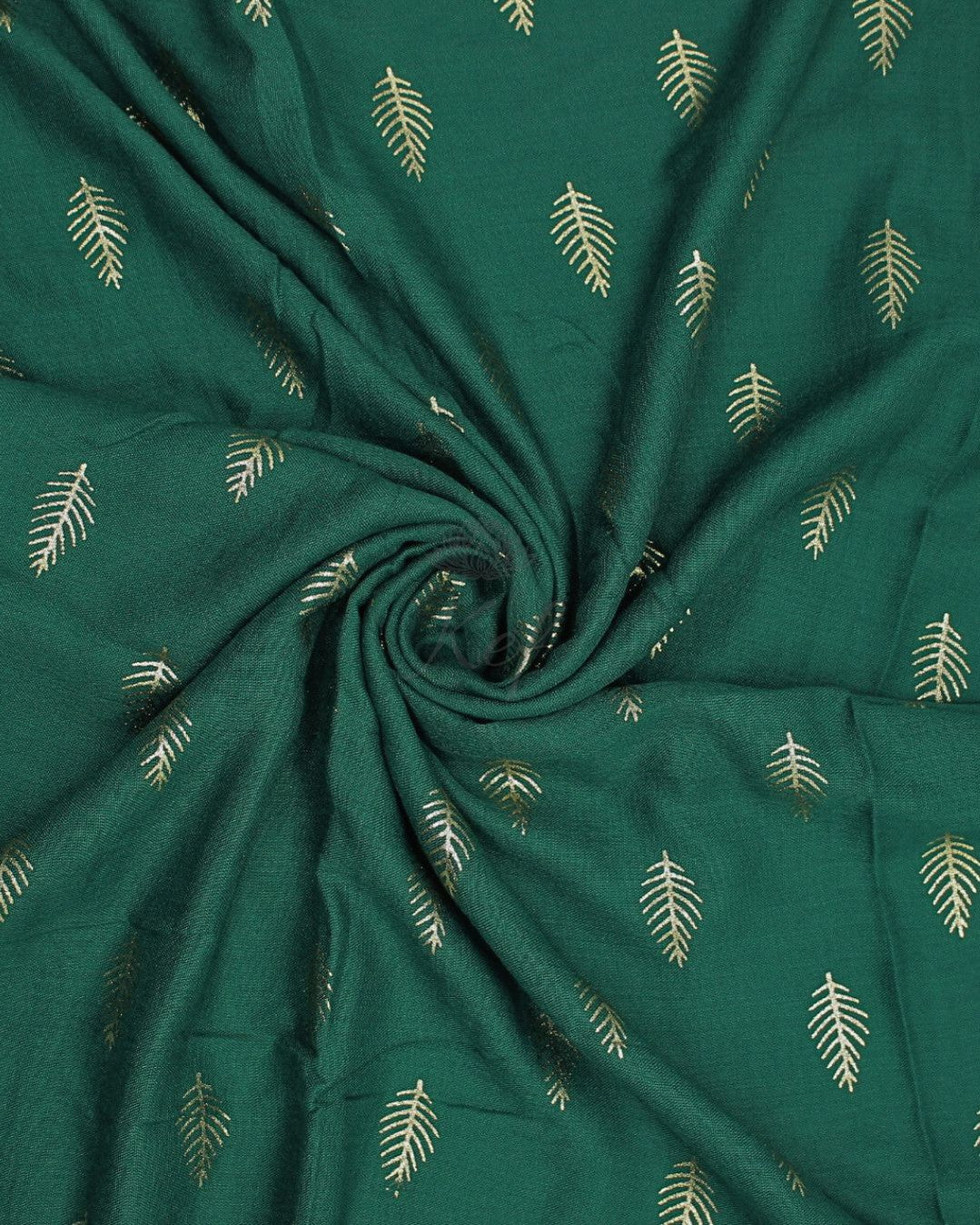 Willow Foil Lawn Hijab - Dark Green