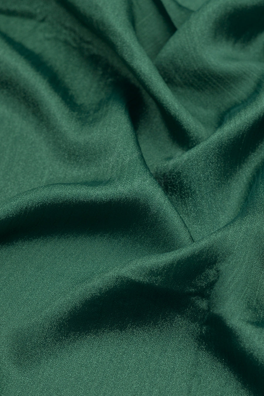 Crinkle Chiffon Hijab - Dark Green (Shimmer)