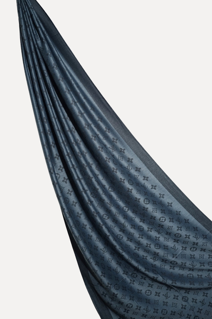 LV Cashmere Hijab -  Dark Grey
