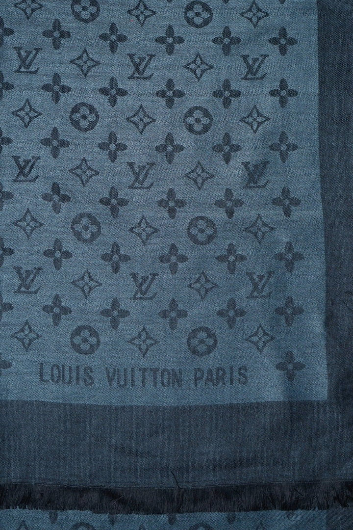 LV Cashmere Hijab -  Dark Grey