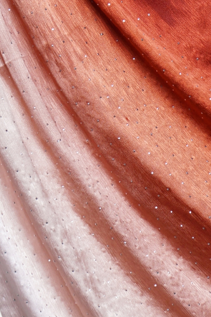 Ombre Satin Silk - Dark Orange