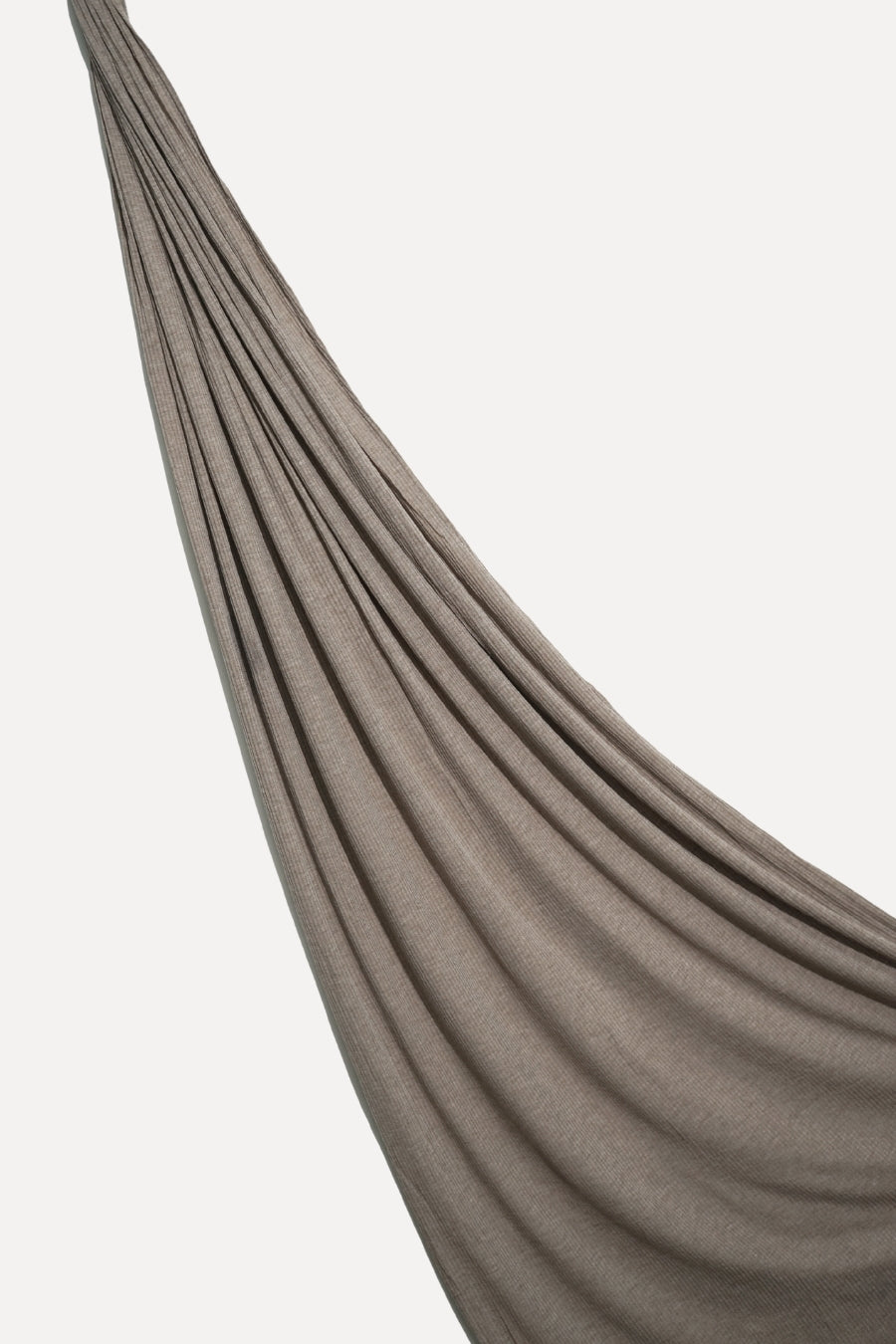 Textured Rib Jersey Hijab - Dark Taupe