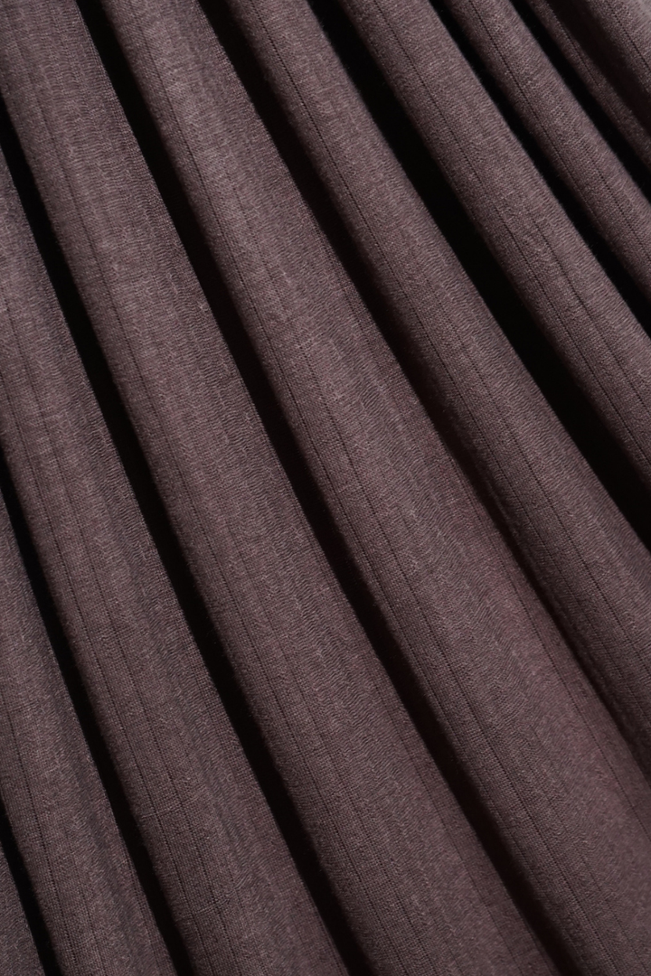 Micro Rib Jersey - Dark Taupe