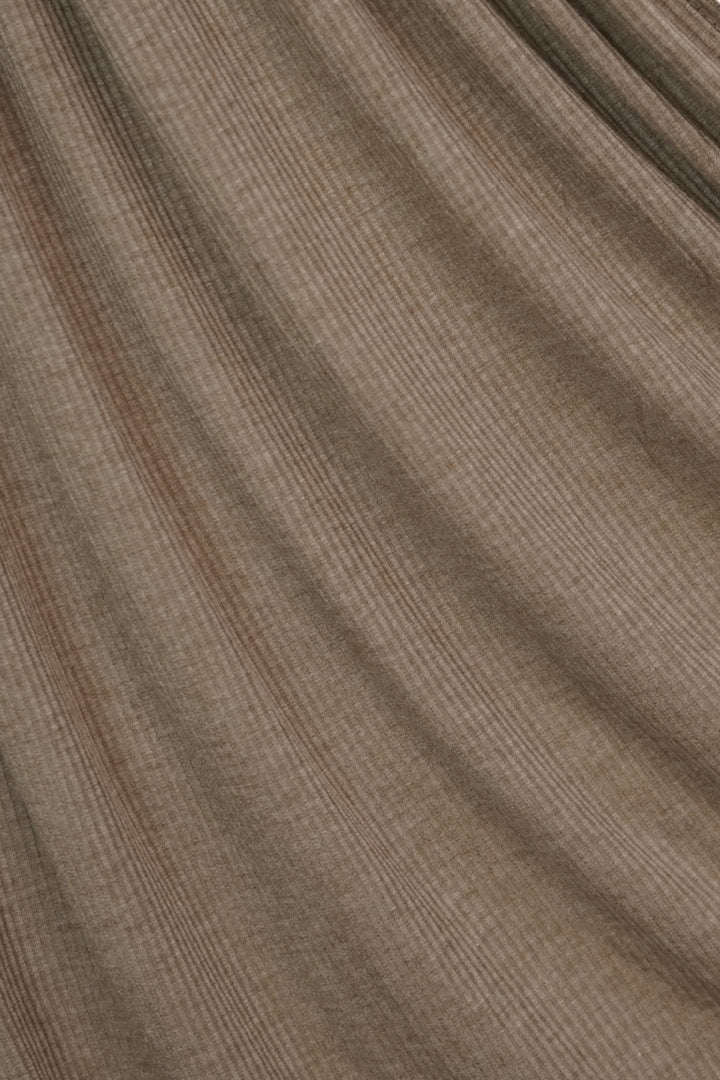 Ribbed Jersey Hijab - Dark Taupe