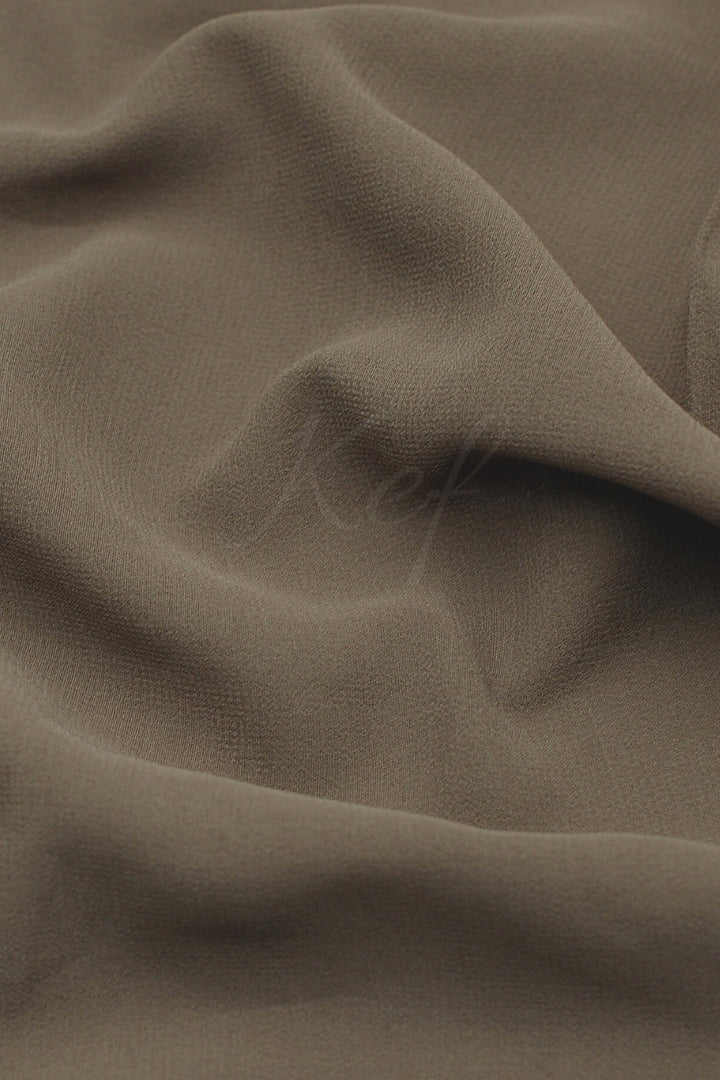 Georgette Hijab - Dark Taupe