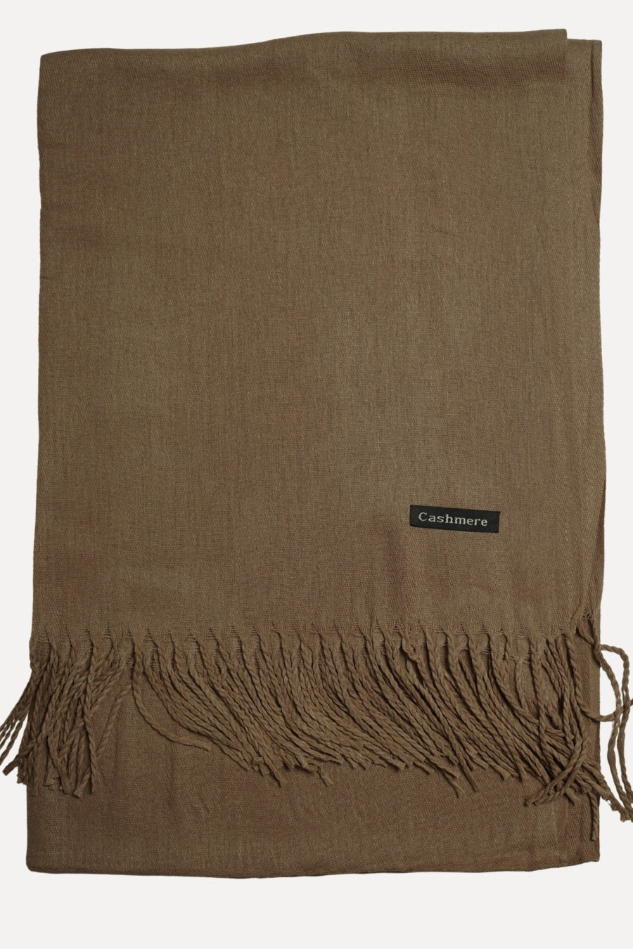 Plain Cashmere Hijab - Dark Taupe