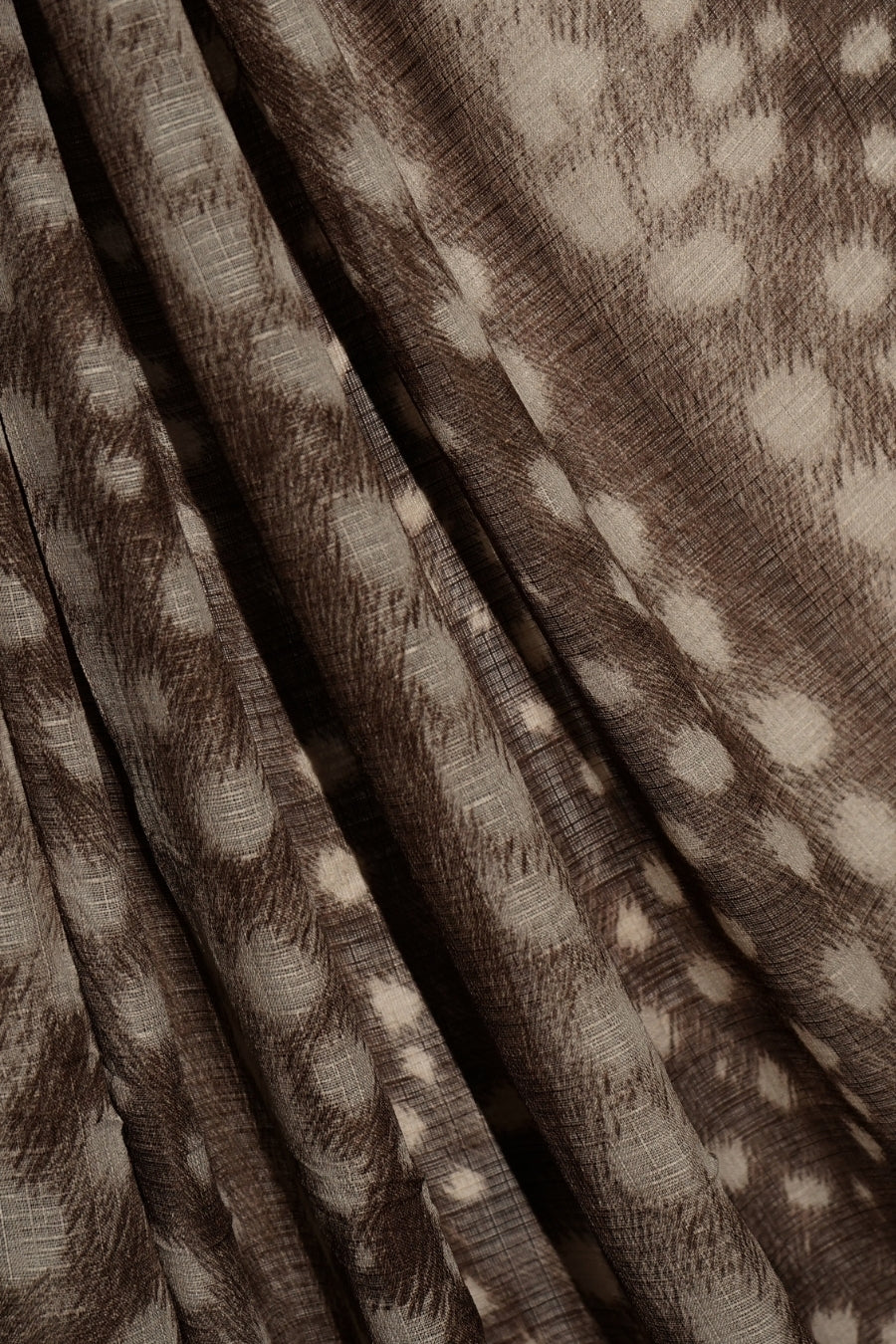 Deer Printed Lawn - Dark Taupe