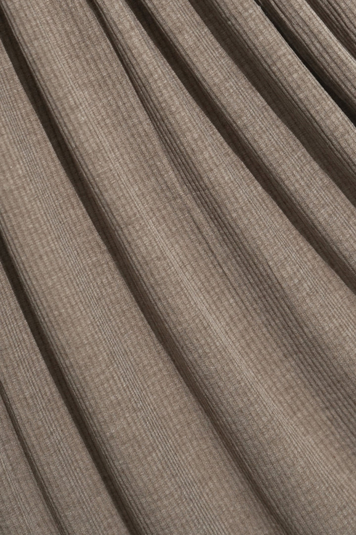 Textured Rib Jersey Hijab - Dark Taupe