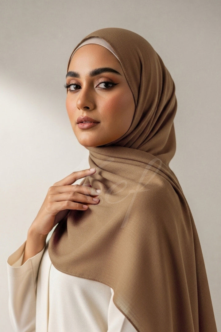Modal Hijab - Dark Taupe
