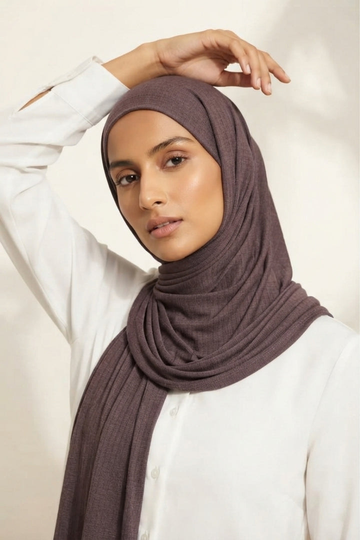 Micro Rib Jersey - Dark Taupe