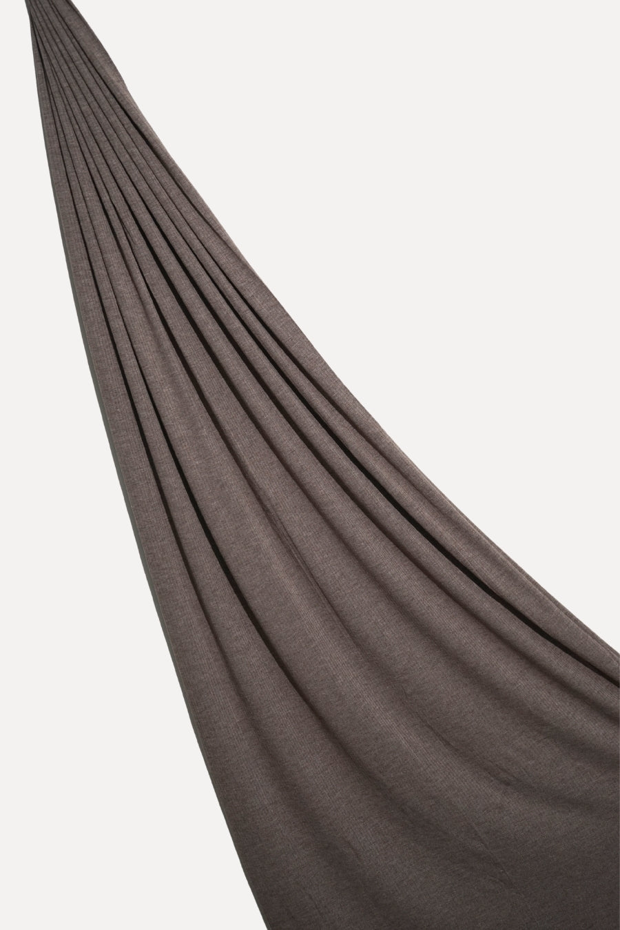 Ribbed Jersey Hijab - Dark Taupe