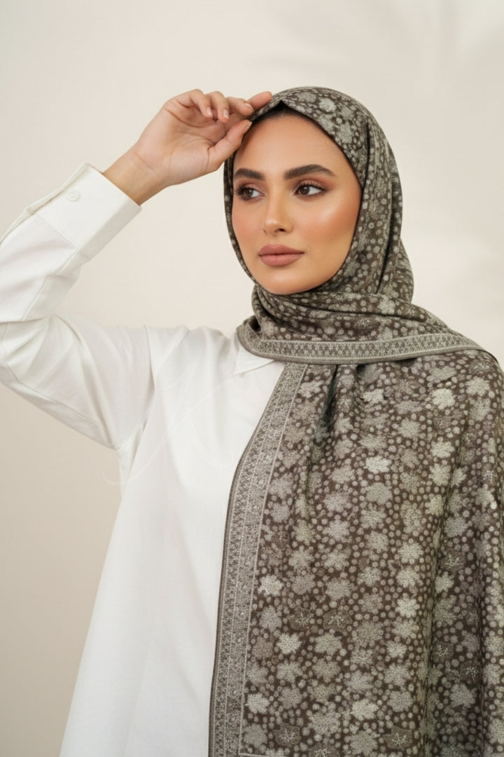 Printed Cashmere Classic Hijab - Dawn Mosaic