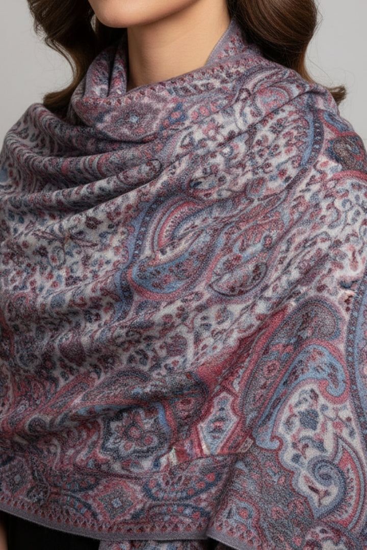 Printed Cashmere Nobel Hijab - Delvine
