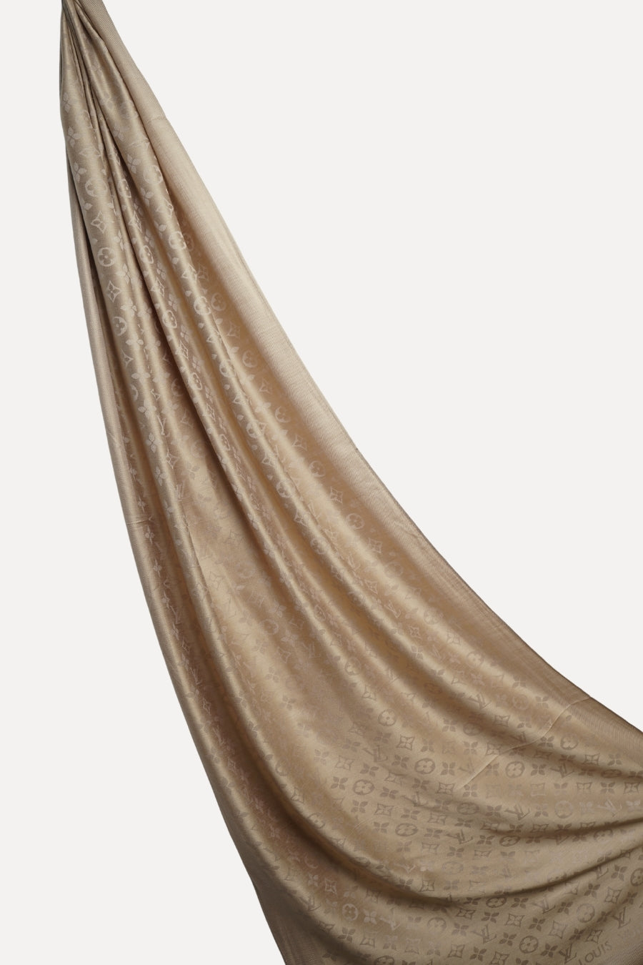 LV Cashmere Hijab -  Dull Gold