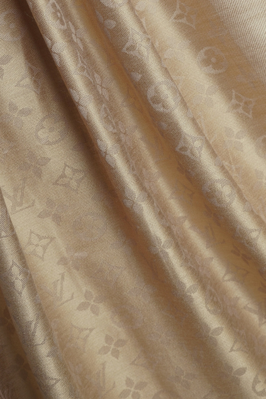 LV Cashmere Hijab -  Dull Gold