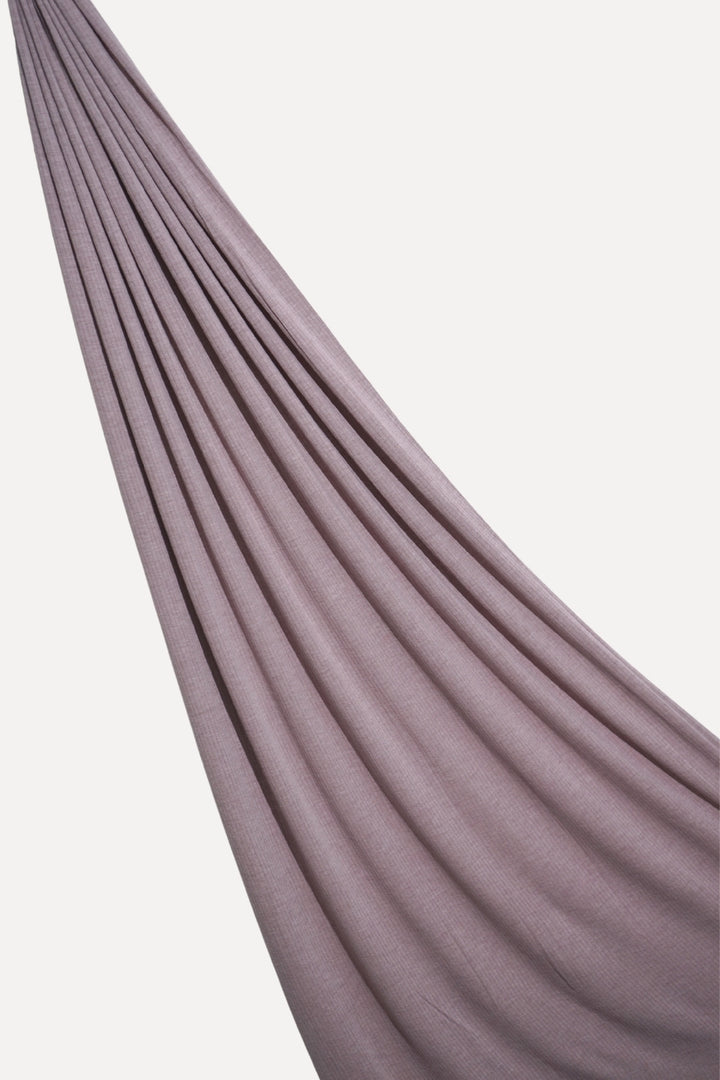 Ribbed Jersey Hijab - Dusty Mauve
