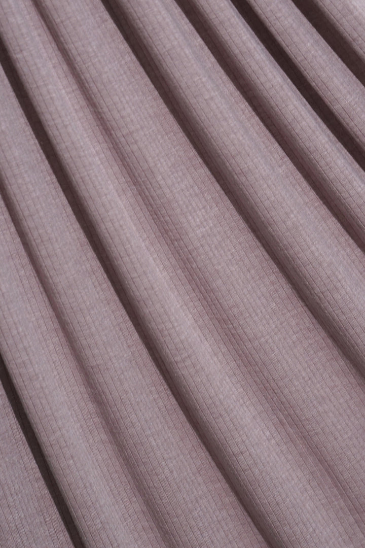 Ribbed Jersey Hijab - Dusty Mauve