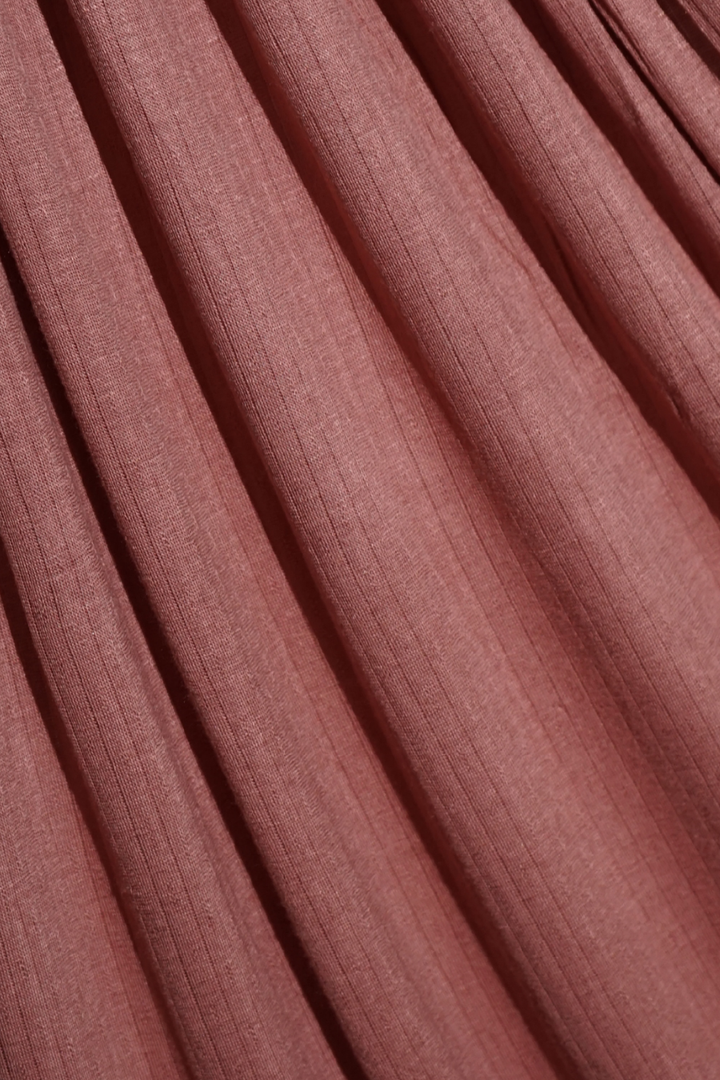 Micro Rib Jersey - Dusty Pink