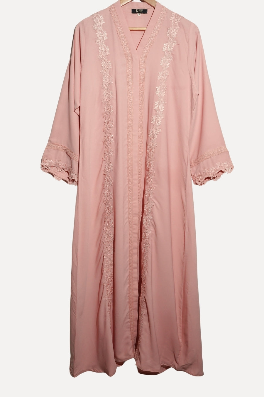 Mauve Laced Abaya