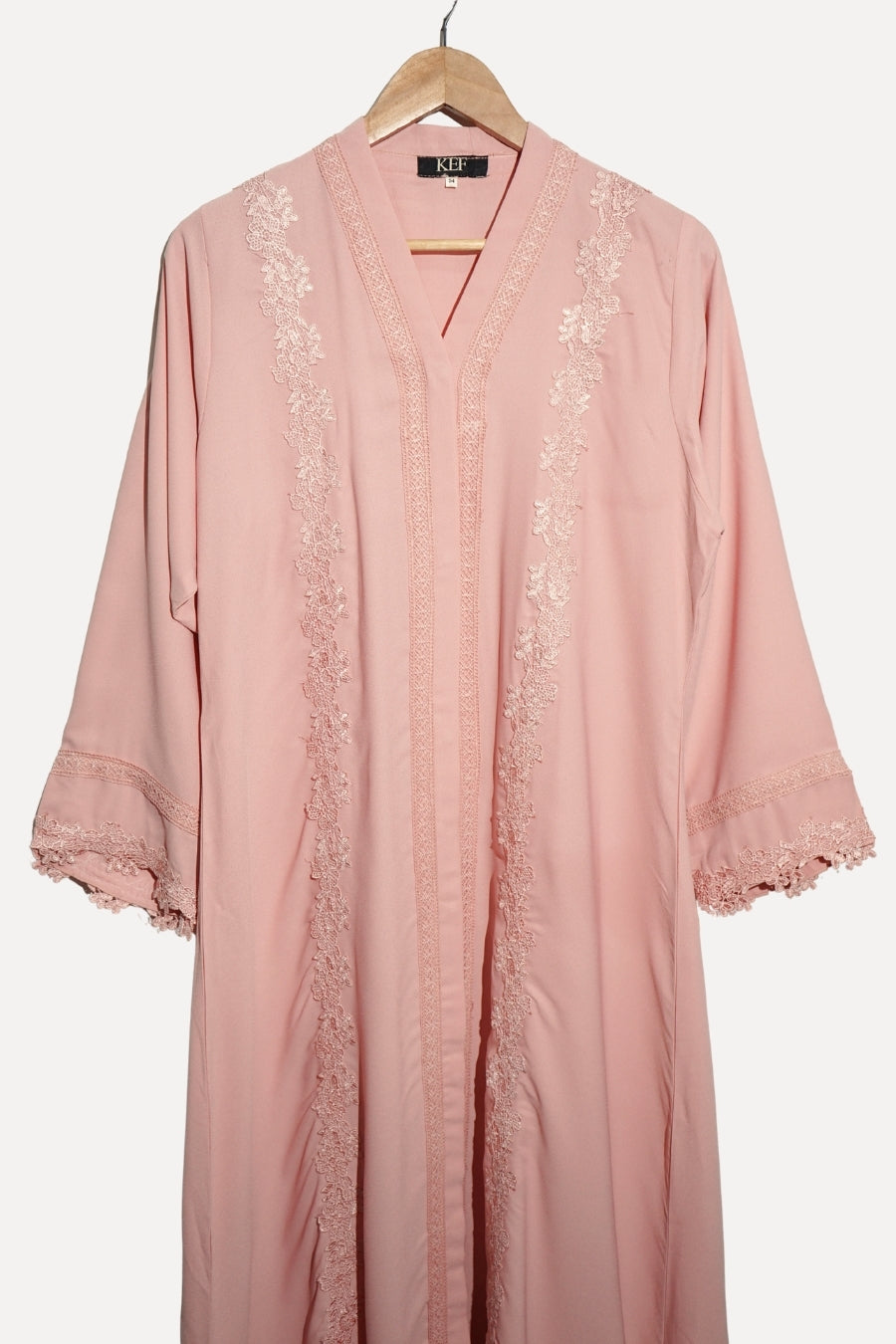 Mauve Laced Abaya