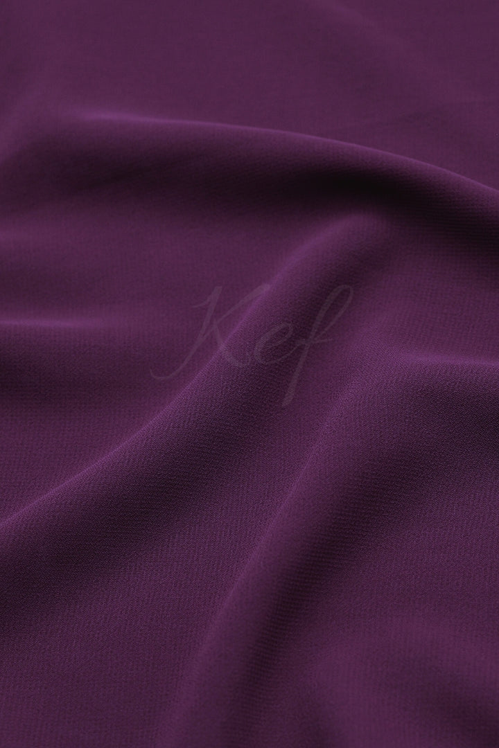 Georgette Hijab - Eggplant