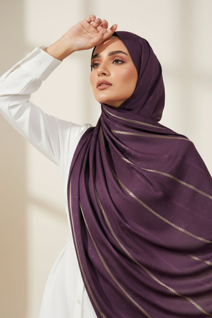 Golden Petal Lawn - Eggplant